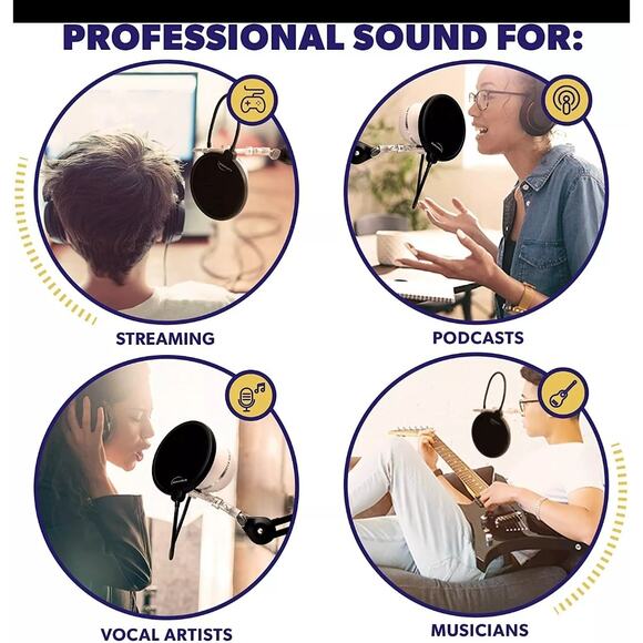 Auphonix Microphone Pop Filter (MPF-2) 6-inch Diameter Mesh Filter - Picture 8 of 8